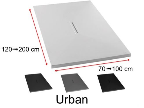 Design shower base with central drain - URBAN