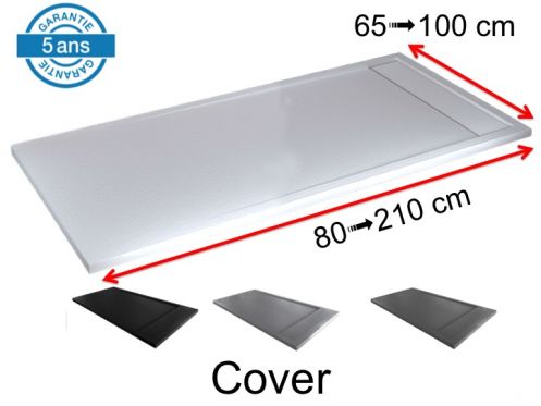 Gutter shower tray with resin drain cover - COVER