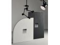 Shower tray - slate look, white - ARDOISE
