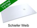 Shower tray - slate look, white - ARDOISE