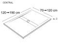 Shower tray central drain - ZENTRAL