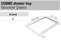 Gutter shower tray with discreet evacuation - COSMO