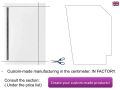 Shower tray with designer channel on the length - COSMO SIDE