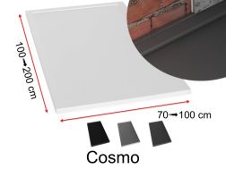 Gutter shower tray with discreet evacuation - COSMO