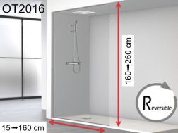 Fixed shower screen, from floor to ceiling - OT 2016