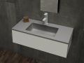 Washbasin counter, 100 x 40 cm, suspended or freestanding - LEEDS 40