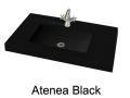 Washbasin top, 80 x 50 cm, suspended or table top, in mineral resin - ATENEA 50