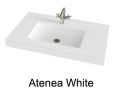 Washbasin top, 80 x 50 cm, suspended or table top, in mineral resin - ATENEA 50