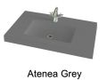 Washbasin top, 140 x 50 cm, suspended or table top, in mineral resin - ATENEA 50