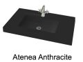 Washbasin top, 150 x 50 cm, suspended or table top, in mineral resin - ATENEA 50