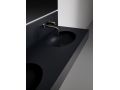 Double washbasin top, 121 x 46 cm, Oval bowl, suspended or recessed - OVAL 45 Double