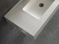 Vanity top, basin 120 cm, 140 x 46 cm, suspended or free-standing - LEEDS XXL 120