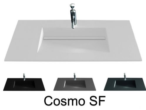 Washstand, 121 x 46 cm, channel basin - COSMO SF 50
