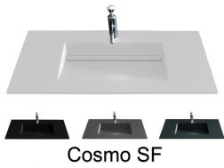 Washstand, 131 x 46 cm, channel basin - COSMO SF 50