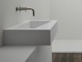 Designer washbasin, channel, 100 x 46 cm, suspended or free-standing - LONDON 50