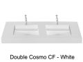Double washbasin top, 120 x 50 cm, washbasin washbasin - COSMO 50 Double
