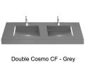 Double washbasin top, 120 x 50 cm, washbasin washbasin - COSMO 50 Double