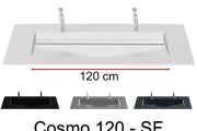 Double washbasin top, 161 x 46 cm, washbasin washbasin - COSMO 120 SF Double