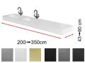 Washstand, 350 x 50 cm, two built-in washbasins - CONTRAT X2