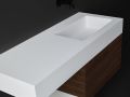 Vanity top, 250 x 50 cm, built-in washbasins - CONTRACT X1