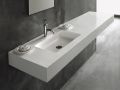 Vanity top, 300 x 50 cm, built-in washbasins - CONTRACT X1