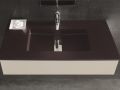 Washbasin central channel, 46 x 121 cm, suspended or recessed - SENDA
