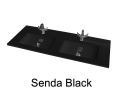 Washbasin central channel, 46 x 121 cm, suspended or recessed - SENDA