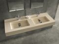 Washbasin central channel, 46 x 121 cm, suspended or recessed - SENDA