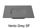Design vanity top, 120 x 50 cm, suspended or standing, in mineral resin - VENTO 60