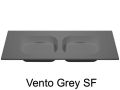 Double washbasin top, 100 x 50 cm, suspended or table top, in mineral resin - VENTO 40 DOUBLE