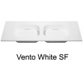 Double washbasin top, 100 x 50 cm, suspended or table top, in mineral resin - VENTO 40 DOUBLE