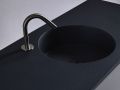Double washbasin top, 100 x 46 cm, hanging or standing, round shape - URBAN �35 DOUBLE