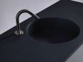 Double washbasin top, 100 x 46 cm, hanging or standing, round shape - URBAN 35 DOUBLE