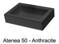 Washbasin, colors, 50 x 30 cm, mineral resin - ATENA 50