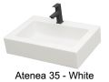 Washbasin, colors, 50 x 35 cm, mineral resin - ATENA 35