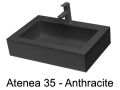 Washbasin, colors, 50 x 35 cm, mineral resin - ATENA 35