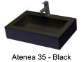 Washbasin, colors, 50 x 35 cm, mineral resin - ATENA 35