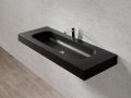 Washstand, 50 x 120 cm, suspended or recessed, in mineral resin - OBA 60 ST