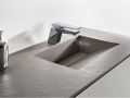 Washstand, 50 x 120 cm, suspended or recessed, in mineral resin - COPER 45