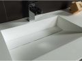 Double washbasin top, 50 x 100 cm, basin of 30 x 90 cm - COPER 90 ST