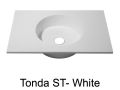 Round washbasin top 120 x 50 cm, hanging or standing - TONDA  38