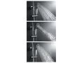 Matte Black Shower Column, Mixer Tap, Round 20 cm - SEVILLE BLACK