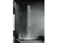 Matte Black Shower Column, Mixer Tap, Round 20 cm - SEVILLE BLACK