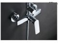 Shower column, Mixer Tap, Round 20 cm - MALAGA CHROME