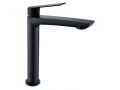 Tap mixer tap matt black, height 182 or 282 mm - MALAGA  BLACK