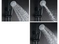 Shower column, matte black color, mixer tap - MALAGA BLACK