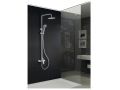 Shower column, matt white color, mixer tap - MALAGA WHITE