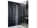 Shower column, Single lever mixer tap, round 20 cm - PAMPELUNE CHROME