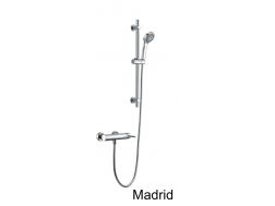 Shower wallbar, Single-lever mixer tap - MADRID CHROME