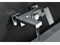 Bathtub mixer tap, mixer, straight / square style - GRENADE CHROME